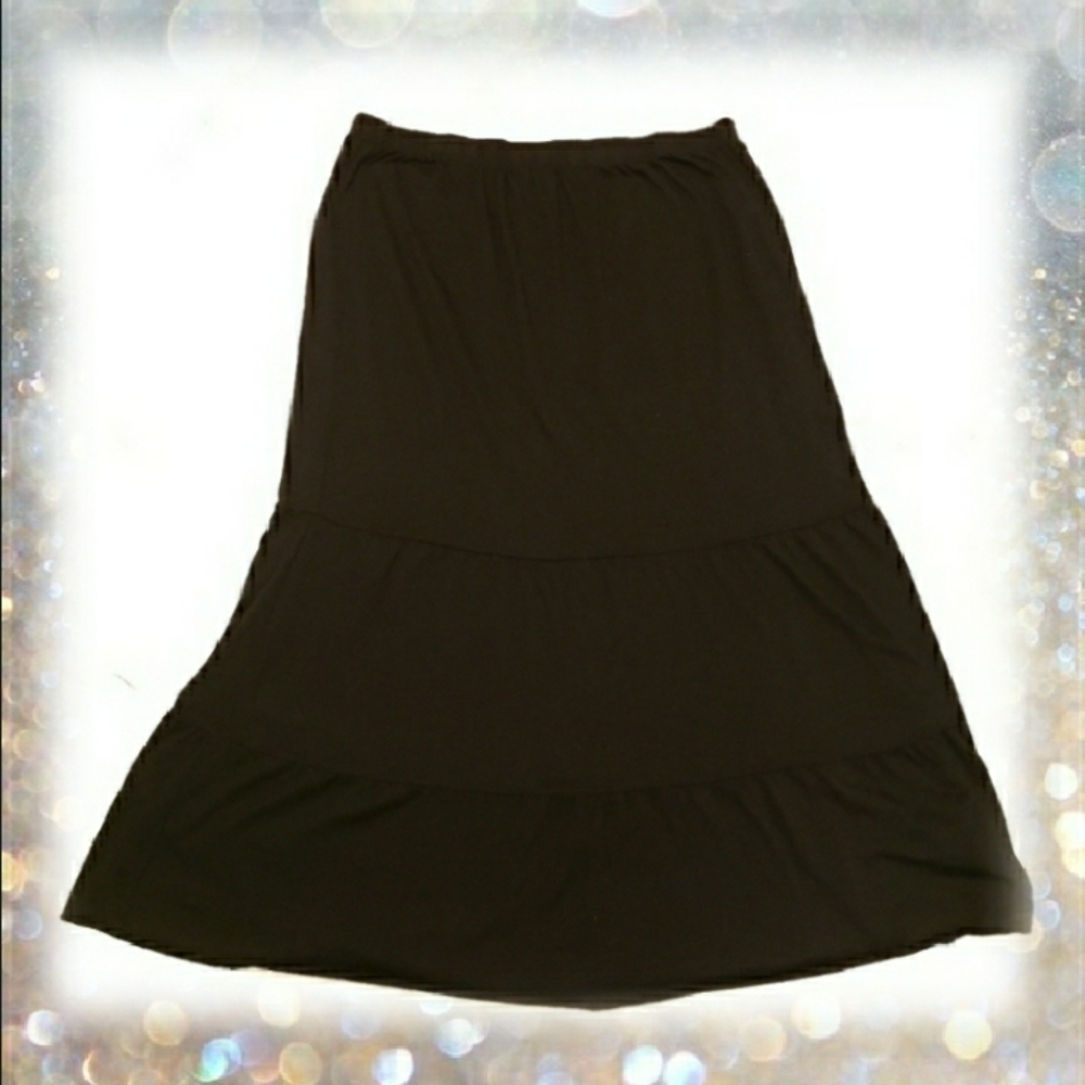 NEW DIRECTIONS BLACK MAXI SKIRT SIZE XL